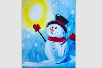 Paint Nite: Yay snowman YAY